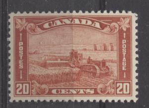 Canada #175 20c Dp Br Indian Red Harvesting Wheat 1930-35 Arch Issue VF-84 NH