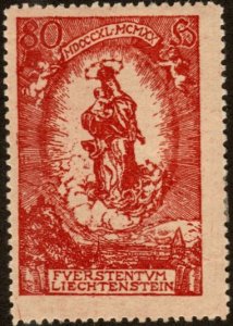 Liechtenstein 48 - Mint-H - 80h Madonna & Child (1920) (cv $2.20)