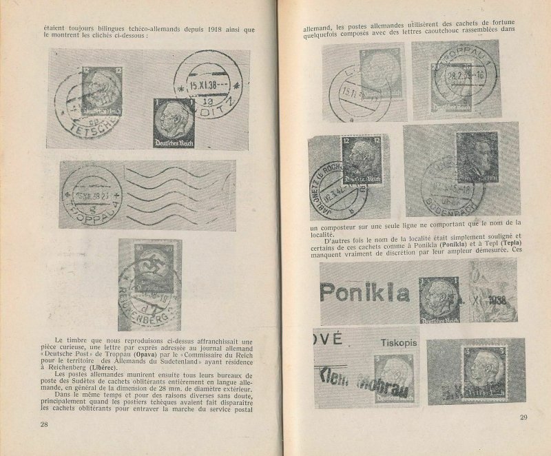 Czechoslovakia 1880-1970 Les Emissions Surcharges Vignette Sudetes Catalog(Ad134