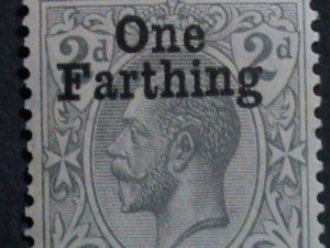 ​MALTA-1922 SC #97 KING GEORGE V  SURCHARGE MLH 101 YEARS OLD VERY FINE RARE