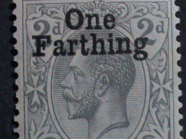 ​MALTA-1922 SC #97 KING GEORGE V  SURCHARGE MLH 101 YEARS OLD VERY FINE RARE