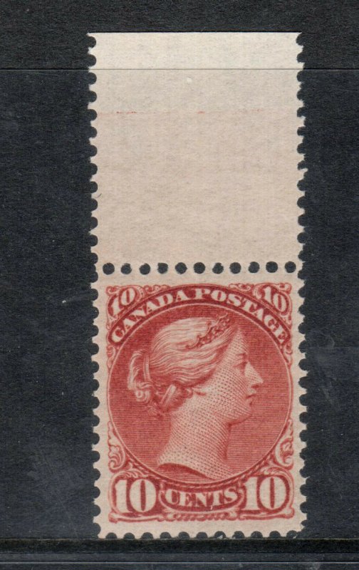 Canada #45 Extra fine Never Hinged Top Margin Example **With Certificate**