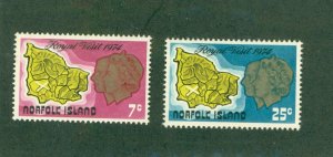 NORFOLK ISLAND 172-3 MH BIN $1.50