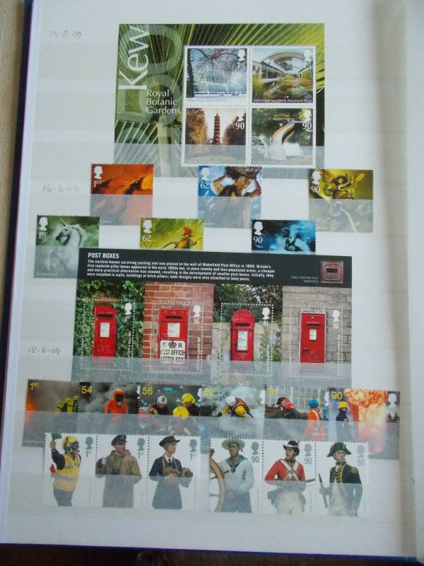 2009 Complete Commemorative Collection with M/Sheets U/M - Face Value £129.51