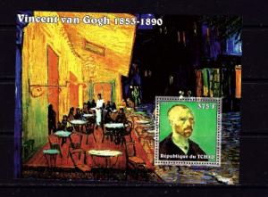 Chad 2002 Vincent Van Gogh souvenir sheet of 1 NH