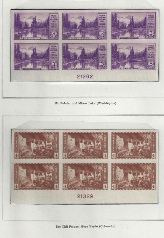 U.S. 756-765 National Parks PBlks/6 NGAI SCV$274.25 (FP-5)