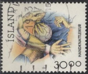 Iceland 711 (used) 30k sports: team handball (1993)