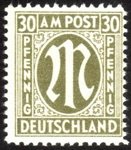 1945, Germany, American-British Occ. (Bizone) 30pfg, MNH, Sc 3N14