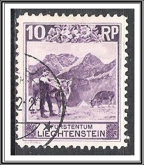 Liechtenstein #96 Mountain Castle Used