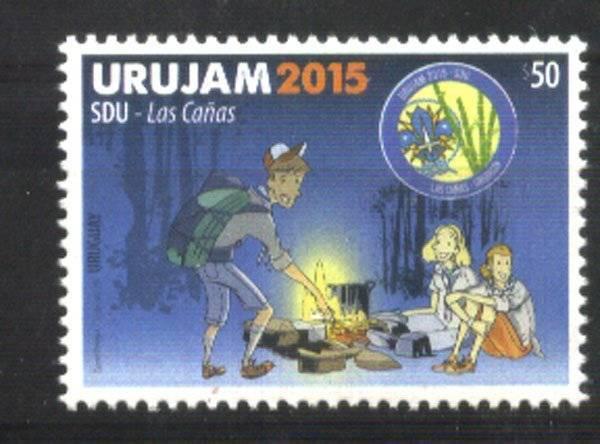 URUGUAY 2015,SCOUTS,SCOUT ,JAMBOREE LAS CAÑAS URUJAM YV 2711,MNH