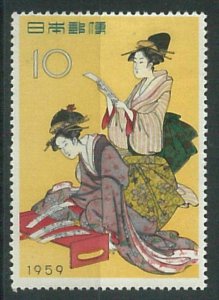 70693 - JAPAN - STAMPS - Michel # 637 1959 - GHEISHA - MNH 