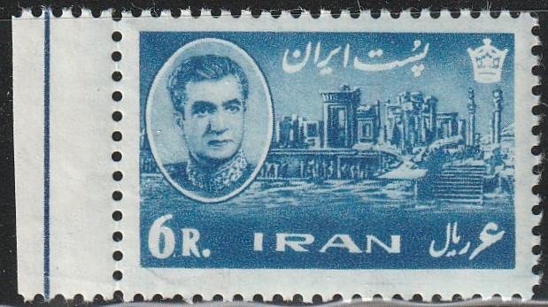 Persian/Iran stamp, Scott# 1216 MNH, 6R, edge stamp,post office fresh, #aps1216