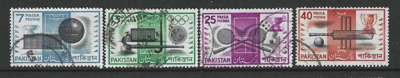 Pakistan 163-166 Used SC:$4.45