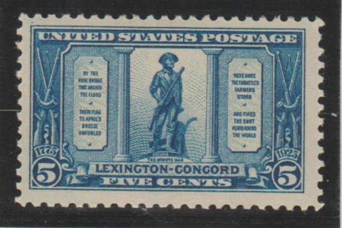 U.S. Scott #619 Lexington-Concord Stamp - Mint Single - IND