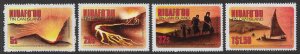 Tonga Niuafo'ou Scott 23-26 Volcano Eruption Set of 1983, MNH Self Adhes...