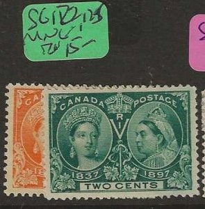 CANADA  SG122, 125    QV 1C, 2C   JUBILEE    MNG   P0518H