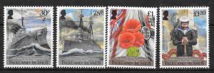 FALKLAND ISLANDS SG1300/3 2014 CENTENARY BATTLE OF THE FALKLANDS MNH