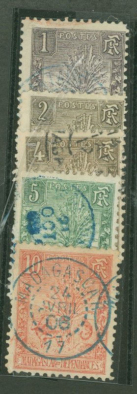 Madagascar (British Consular & Inland Mail) #63-67 Used Single