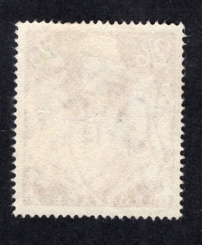Great Britain 1939 2sh6p chestnut Geo. VI & Arms, Scott 249 used, value = $9.00