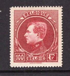 Belgium 1929 King Albert 100fr High Value Perf 14.5 MNH #215a CV$88