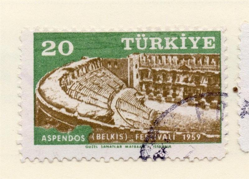 Turkey 1959 Early Issue Fine Mint Hinged 20K. 091467