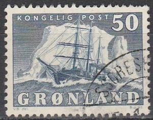 Greenland #35  F-VF Used CV $15.00  (A2258)