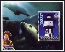 RWANDA - 2005 - Lighthouse, Dolphins #1 - Perf Min Sheet - MNH-Private Issue