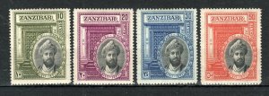 Zanzibar 1936 Silver Jubilee of Sultan set SG 323-26 MH