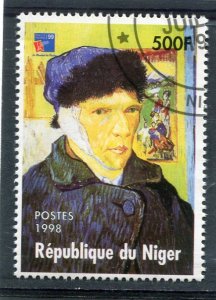 Niger 1998 VINCENT VAN GOGH Painting 1 value Perforated Fine Used VF