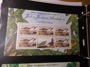 Anttigua & Barbuda   Birds   J J Audubon  #  912  Mini Sheet