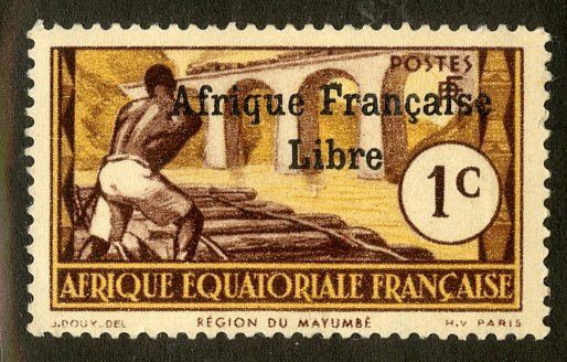 FRENCH EQUATORIAL AFRICA 133 MH SCV $4.00 BIN $1.75 PERSON