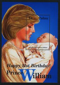 Palau 727-8 MNH Prince William 21st Birthday, Princess Diana