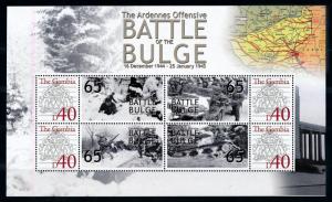 [76058] Gambia 2008 World War II Ardennes Offensive Belgium Sheet MNH