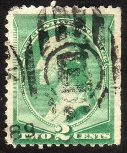 1887 US, 2c, Washington, Used, Sc 213