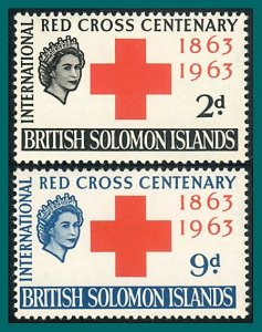 Solomon Islands 1963 Red Cross, MLH  #110-111,SG101-SG102