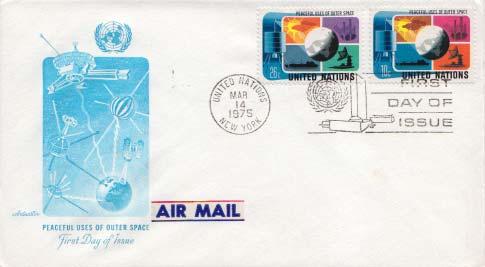 United Nations, First Day Cover, Space