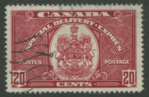 CANADA B.O.B. E8 USED SPECIAL DELIVERY STAMP