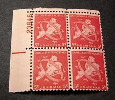 SCOTT # C38 AIR MAIL PLATE BLOCK MINT HINGED !!