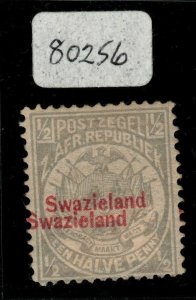 SWAZILAND SG10b 1892 ½d GREY OVERPRINT DOUBLE MTD MINT