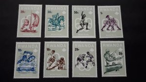 Rwanda 1976. Olympic Games - Montreal Canada ** MNH Full set Mi 799-806