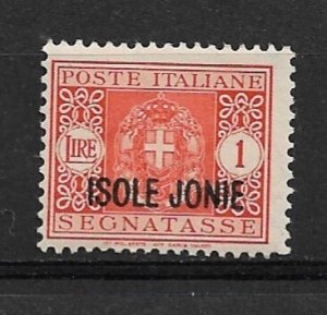 1941 Ionian Islands NJ4 1L Postage Due MH