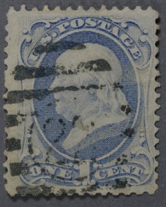 United States #156 Used FN Good Color Barred Oval Cancel 2/ Numeral '22&...