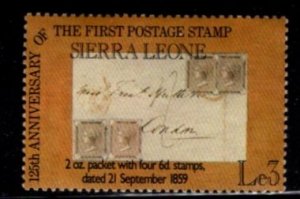 Sierra Leone - #655 First Postage stamp  -  Used