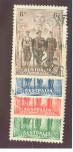 Australia  #184-187  Single (Complete Set)