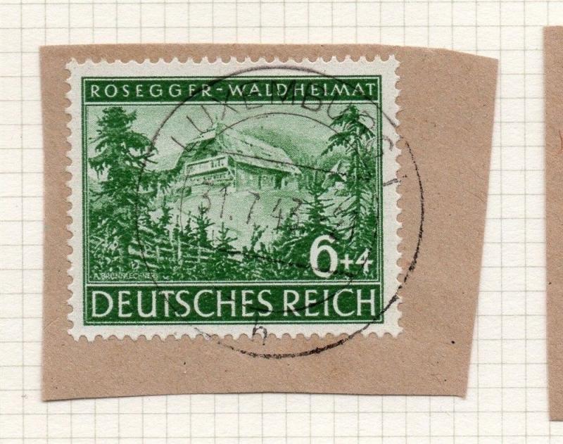 1944-45 GERMANY used in LUXEMBOURG Fine Used 6p. Postmark Piece 241832