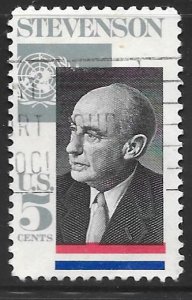 USA 1275: 5c Adlai E. Stevenson (1900-1965) Ambassador to the UN, used, VF