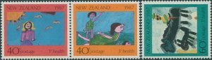 New Zealand 1987 SG1433-1435 Health Children Paintings set MLH