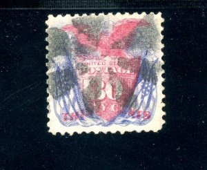 USAstamps Used VF US 1869 Pictorial Scott 121 Fancy Cancel SCV $450+