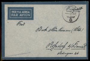 Germany 1942 WWII POW Afrika Korps Kriegsgefangen PW Ottawa Canada Cover 82566