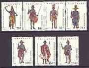 TANZANIA - 1993 - Traditional African Costumes - Perf 7v Set - Mint Never Hinged